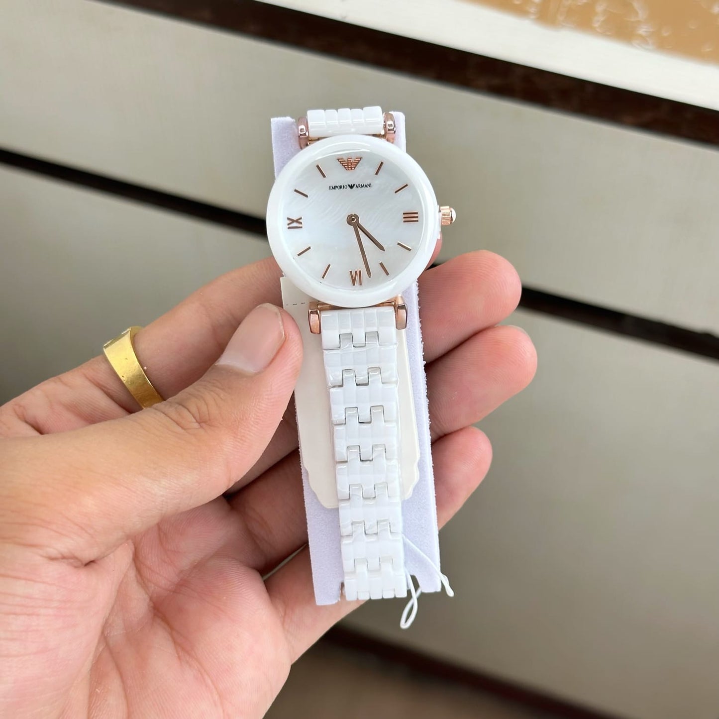 Armani Ladies Ceramic Watch