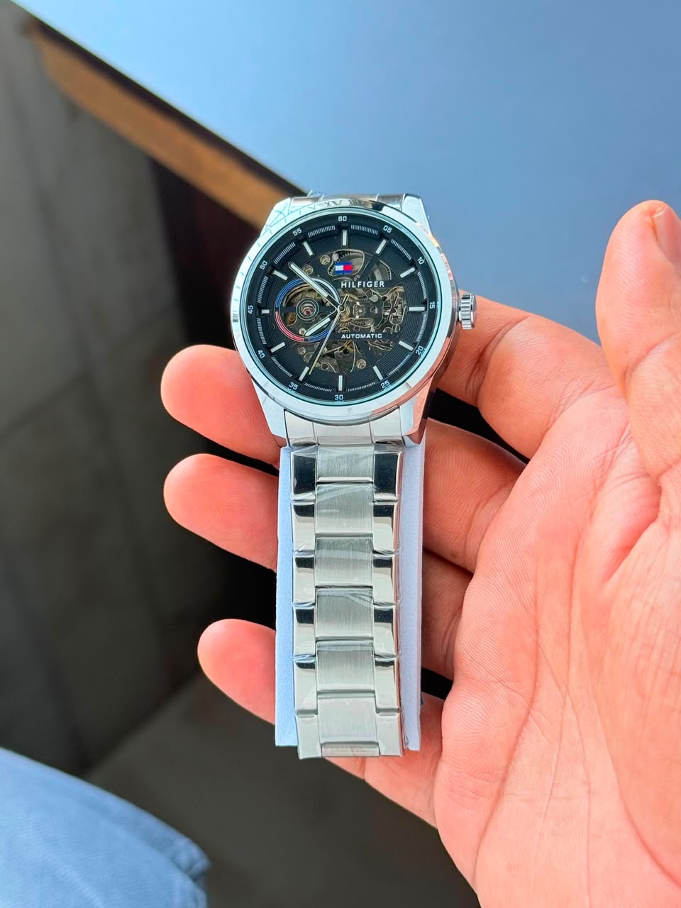 Tommy Automatic Silver Blck