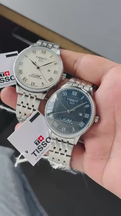 Silver Black Metal Watch
