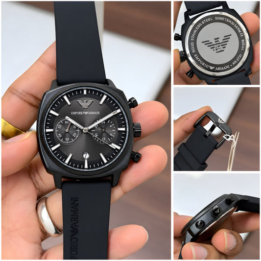 Men's Black Arrmani watch